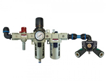Topring 08.632.07 - FRL Unit and Wall Manifold With 2 Composite Couplers Ultraflo for 25 mm S08