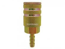 Topring 20.562.02 - 1/4 Industrial Steel Quick Coupler With 3/8 Hose Barb