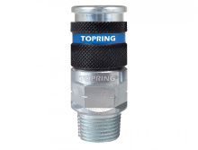 Topring 20.676.10 - 1/4 Industrial Steel Quick Coupler 1/2 (M) NPT