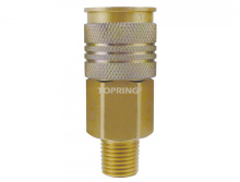 Topring 20.660.02 - 1/4 in. 3 in 1 Brass Quick Coupler 3/8 (M) NPT