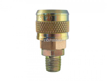 Topring 20.664.02 - 1/4 Industrial Brass Quick Coupler 3/8 (M) NPT
