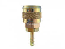 Topring 20.764.02 - 1/4 Industrial Brass Quick Coupler With 3/8 Hose Barb