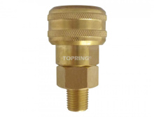 Topring 21.662.02 - 3/8 Industrial Brass Quick Coupler 3/8 (M) NPT