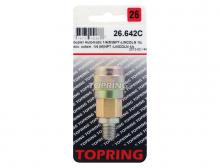Topring 26.642C - 1/4 Lincoln Brass Quick Coupler 1/4 (M) NPT