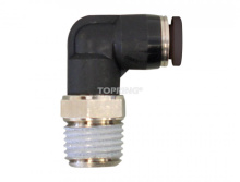 Topring 42.027 - 1/4 in. Push-to-Connect to 3/8 (M) BSPT Elbow Adapter
