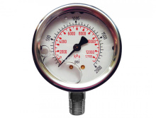 Topring 55.96 - Liquid Gauge 4" - 1/4NPT LM 0-2000 SS