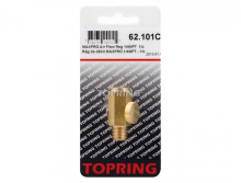 Topring 62.101C - Brass Inline Airflow Regulator 1/4 (F-M) NPT