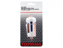 Topring 62.150C - 95 mm Disposable Water and Oil Filter for 1/4 (F-M) NPT Air Tool