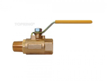 Topring 65.715 - Brass Ball Valve 3/4 (M) NPT to 3/4 (F) NPT