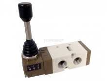 Topring 80.948 - 5/3-Way Manual Valve With Spring Lever 3/8 (F) NPT