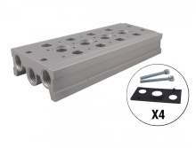 Topring 80.978.04 - 4 Station Manifold Base 3/8 (F) NPT