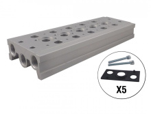 Topring 80.978.05 - 5 Station Manifold Base 3/8 (F) NPT