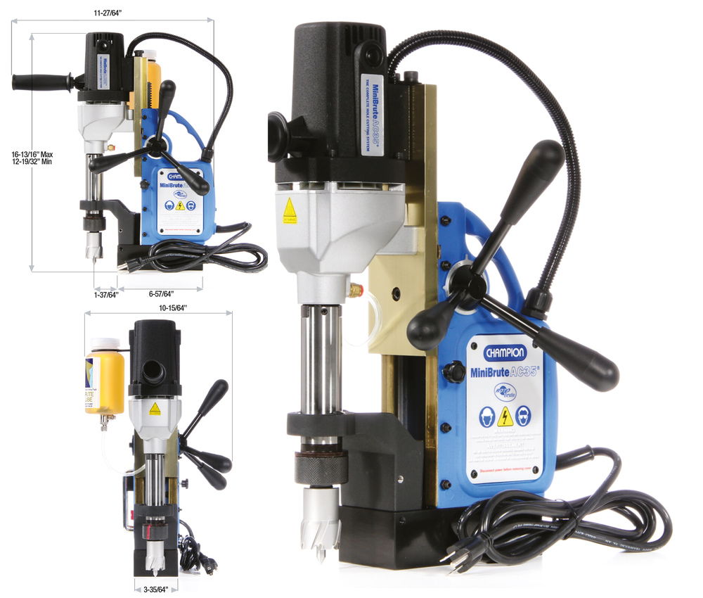 AC35 MiniBrute Magnetic Drill Press