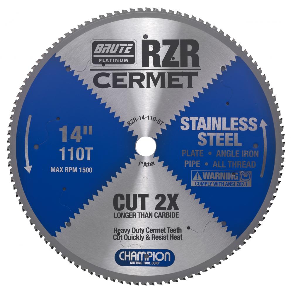 Cermet Tipped Circular Saw Blade 14&#34; (Stainless Steel Cutting)