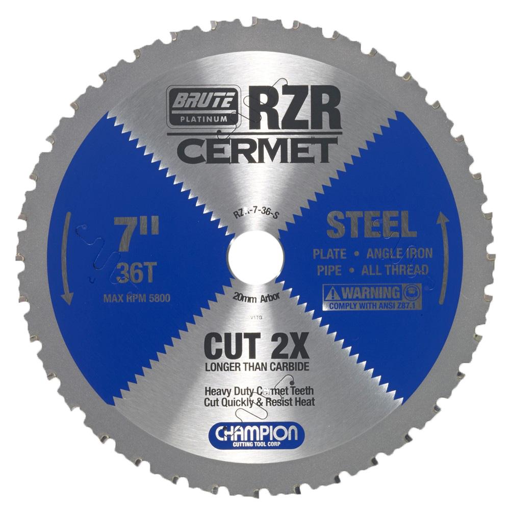 Cermet Tipped Circular Saw Blade 7&#34; (Steel Cutting)