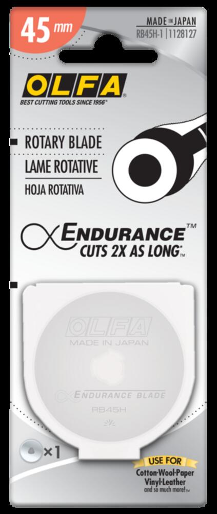 OLFA 45mm RB45H-1 Endurance Rotary Blade, 1pk