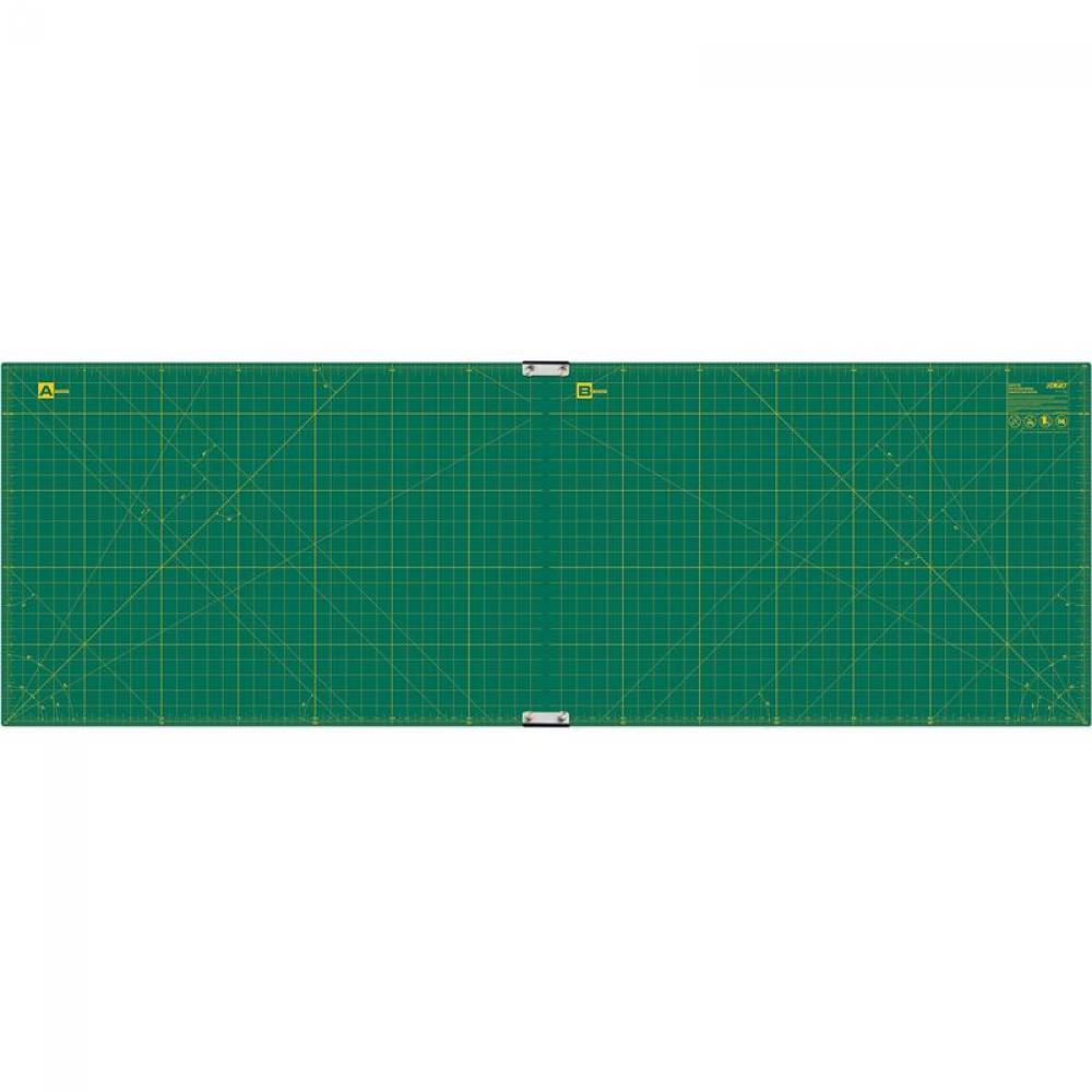 Double-Sided Self-Healing Rotary Mat w/Clips, 23&#34; x 70&#34;