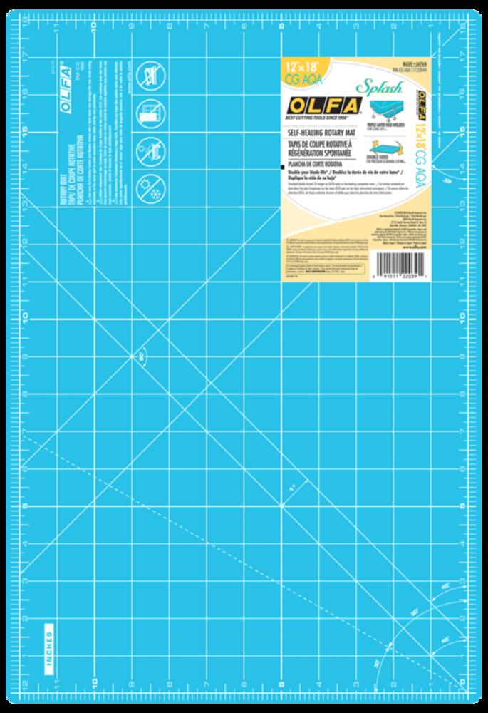 RM-CG/AQA Double Sided Rotary Mat, Aqua 12-Inch x 18-Inch