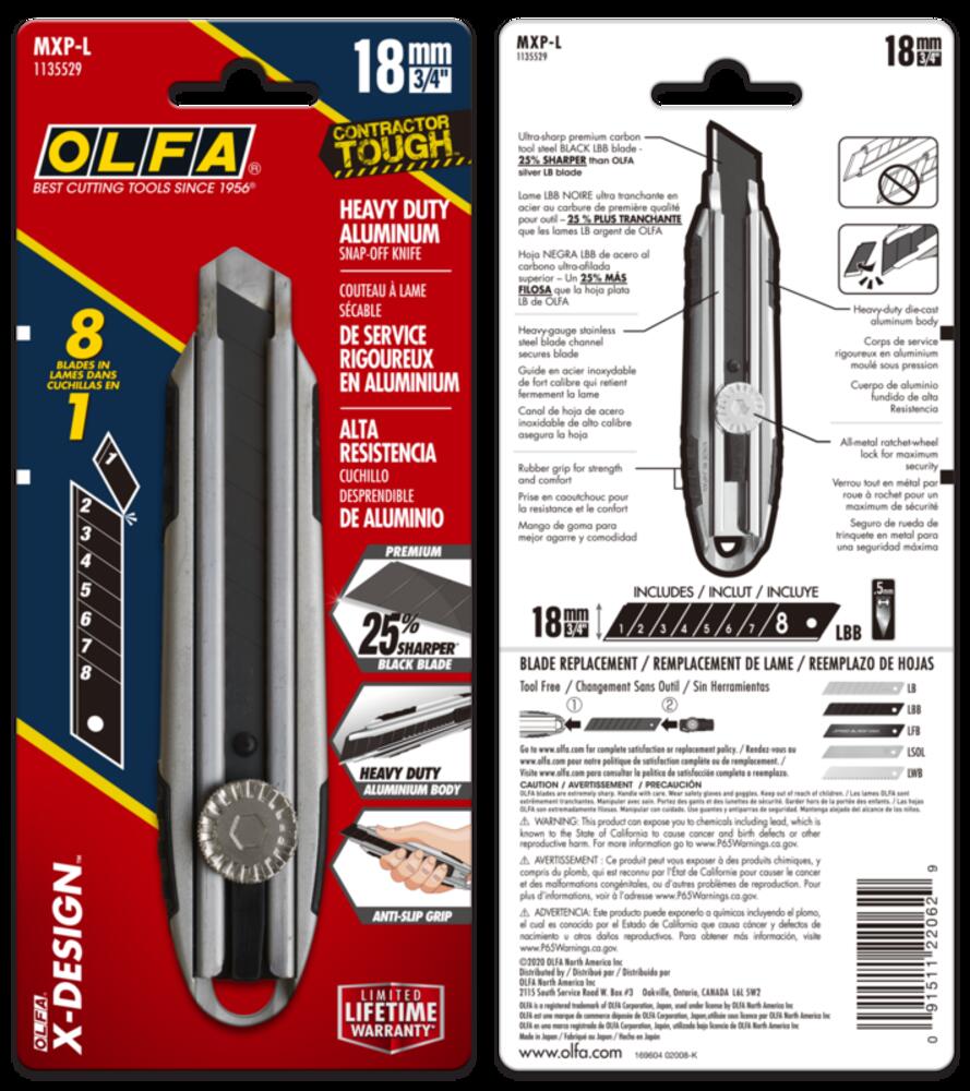 MXP-L Die-Cast Aluminum Utility Knife