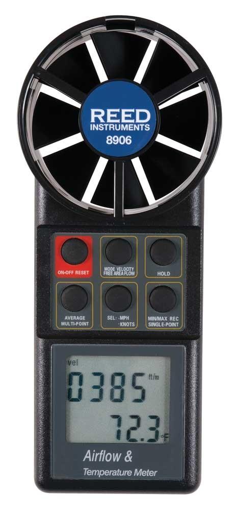REED 8906 Vane Thermo-Anemometer, CFM (Air Volume)
