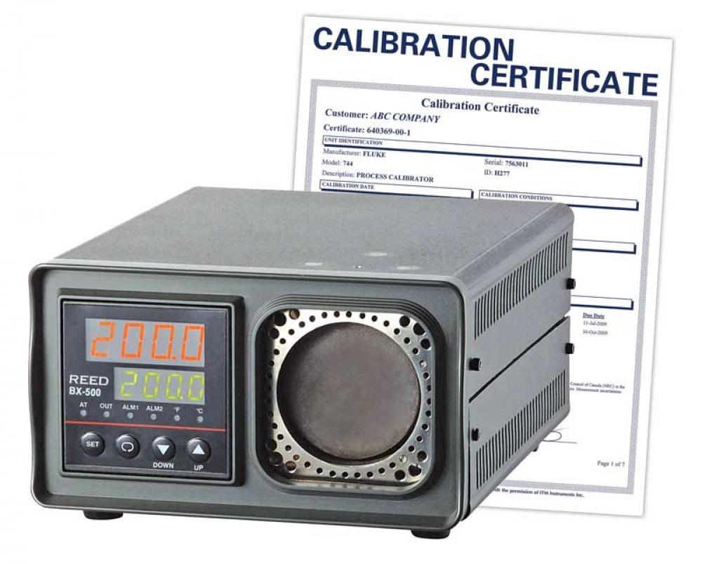 REED BX-500-NIST Infrared Temperature Calibrator, 932F (500C), includes NIST Traceable Certific