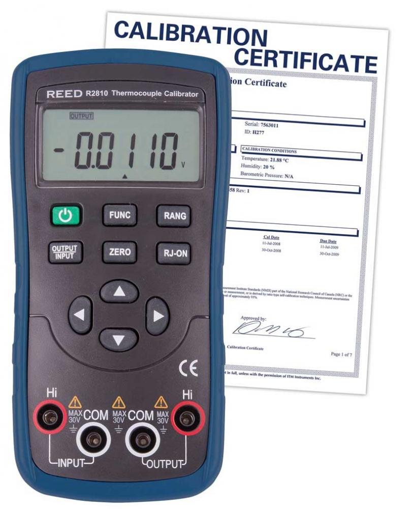 REED R2810-NIST Thermocouple Calibrator, includes NIST Traceable Certification