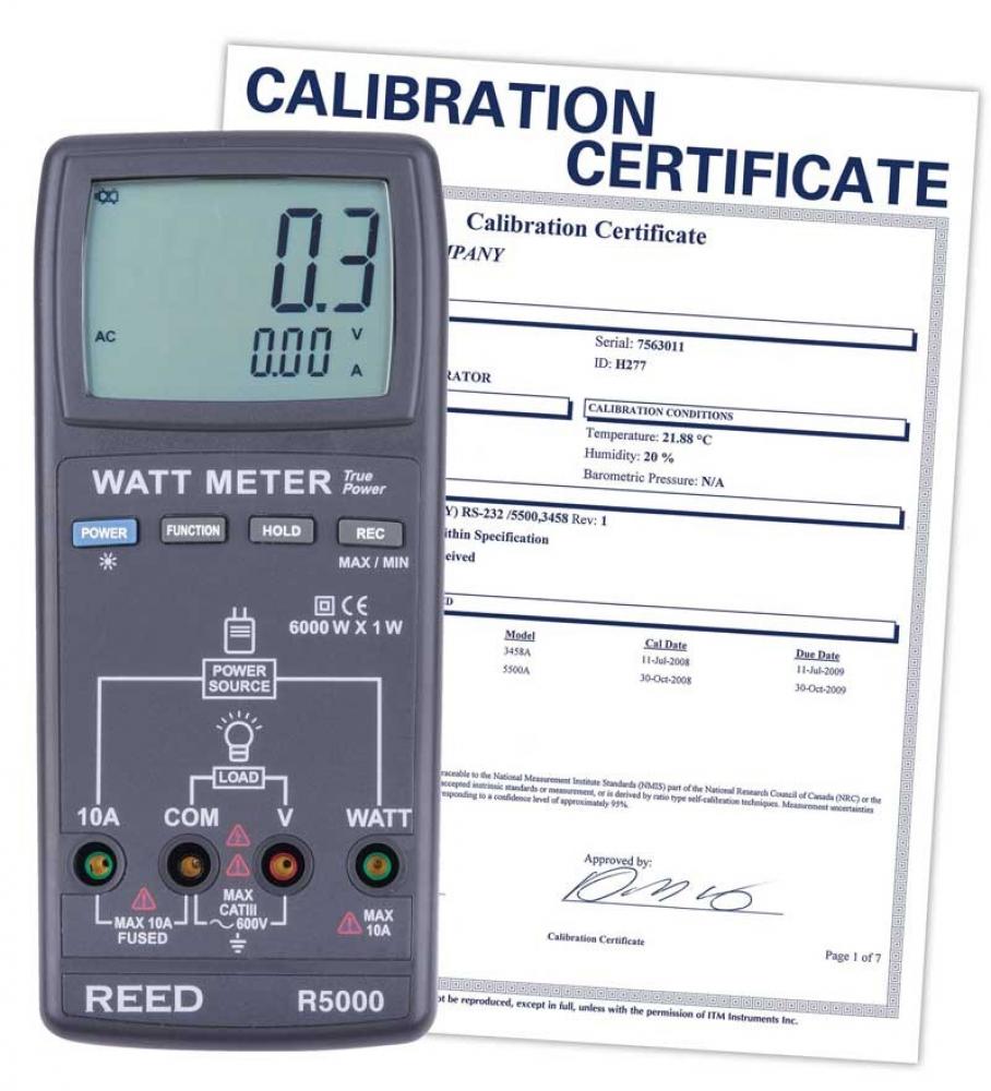 REED R5000-NIST Watt Meter