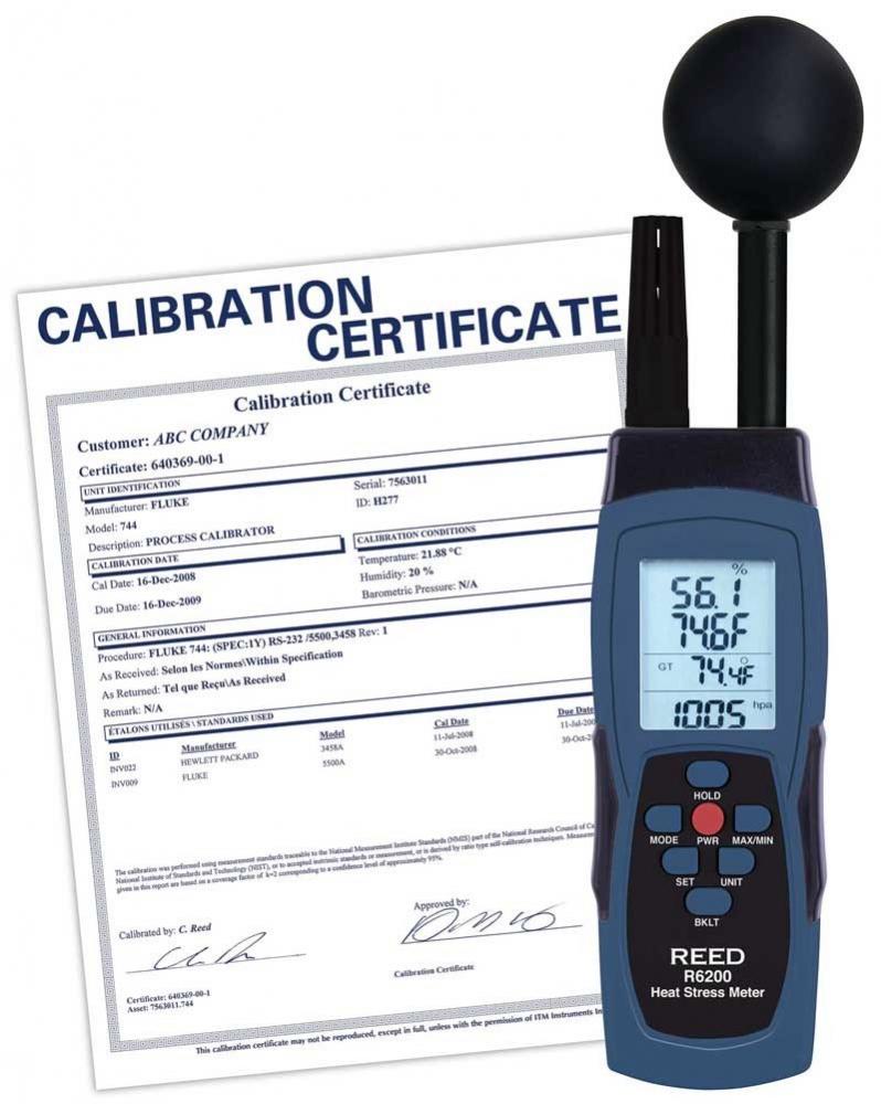 REED R6200-NIST WBGT Heat Stress Meter