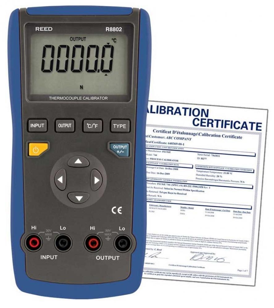 REED R8802 Thermocouple Calibrator