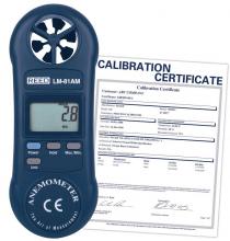 ITM - Reed Instruments LM-81AM-NIST - REED LM-81AM-NIST Compact Vane Anemometer, includes NIST Traceable Certification