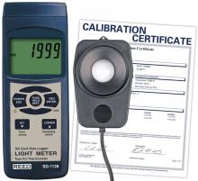 ITM - Reed Instruments SD-1128-NIST - REED SD-1128 SD Series Light Meter, Datalogger, 100,000 Lux / 10,000 Foot Candles (Fc), w/ Temp