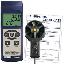ITM - Reed Instruments SD-4207-NIST - REED SD-4207-NIST SD Series Vane Thermo-Anemometer, Datalogger, with Temperature, includes NIST