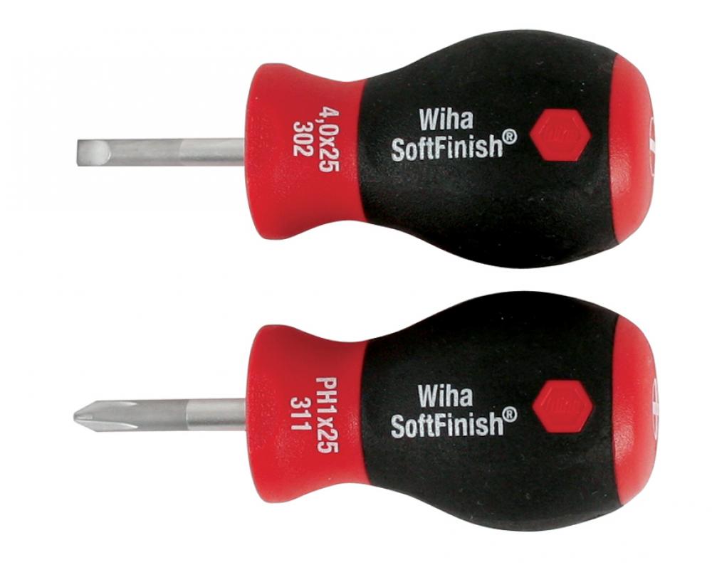 SoftFinish® Stubby Slotted 4.0mm/Phillips #1 2 Piece Set