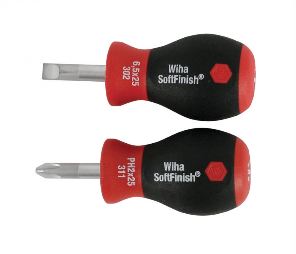 SoftFinish® Stubby Slotted 6.5mm/Phillips #2 2 Piece Set