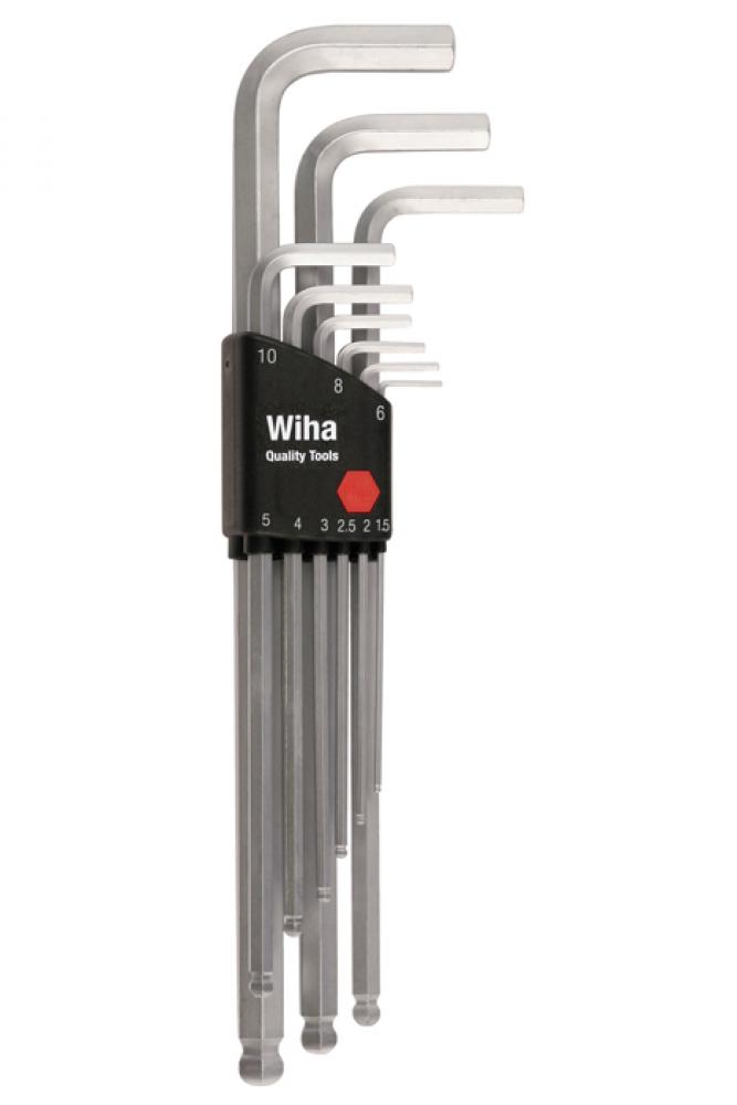 Ball End Hex L-Key Chrome Metric 9 Piece Set