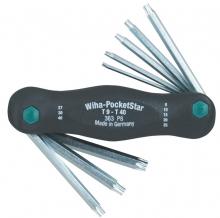 Wiha 36398 - Torx® PocketStar Fold Out 8 Piece Set T9-T40