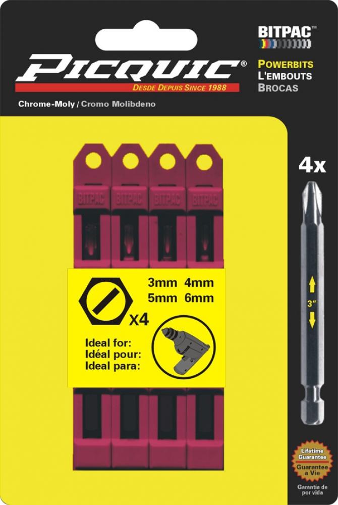 METRIC Slotted BitPac Set Red