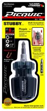 Picquic Tool Company Inc 91002 - STUBBY Multibit Driver Carded Black