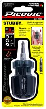 Picquic Tool Company Inc 91002 - STUBBY Multibit Driver Carded Black