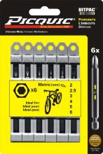 Picquic Tool Company Inc 95002 - METRIC Allen Key BitPac Set Grey