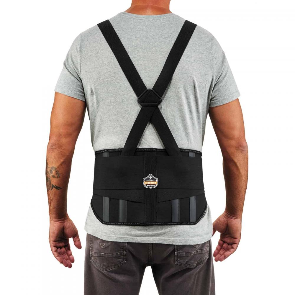 1600 4XL Black Standard Elastic Back Support
