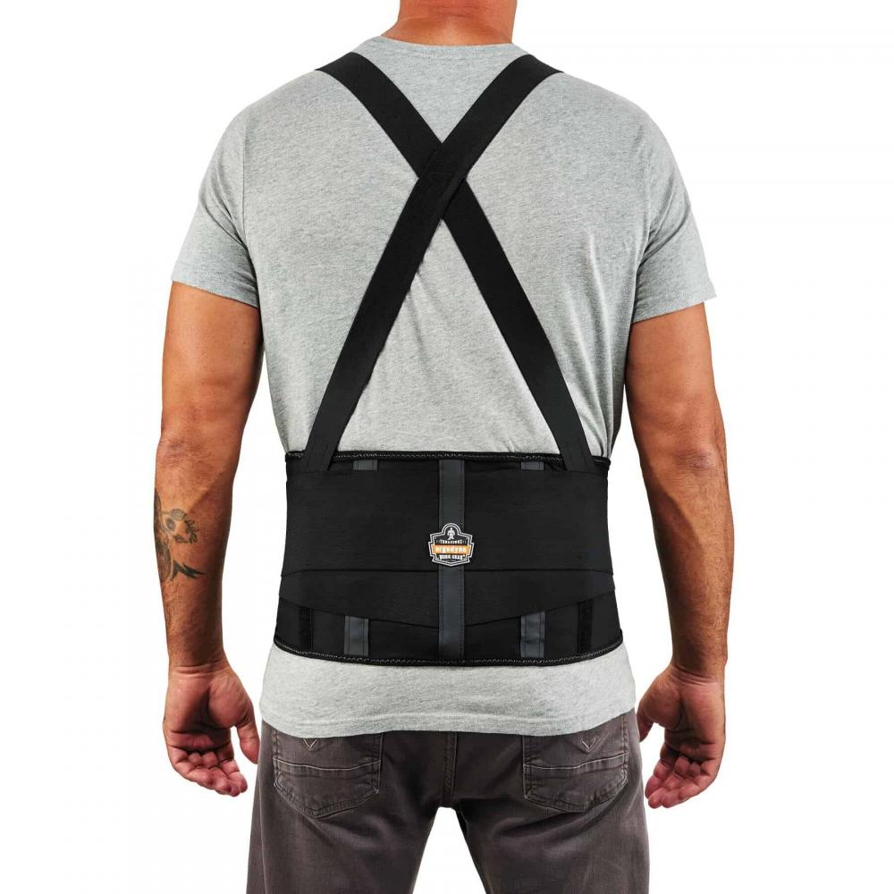 1100SF 4XL Black 280D Spandex Back Support Brace Sticky Fingers