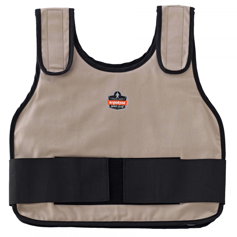 6235 L/XL Khaki Standard Phase Change Cooling Vest - Vest Only