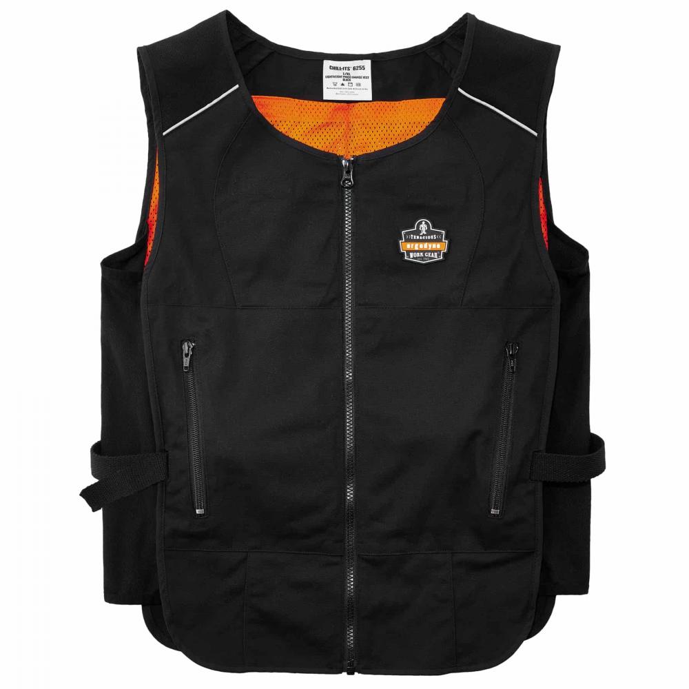 6255 S/M Black Lightweight Phase Change Cooling Vest Only