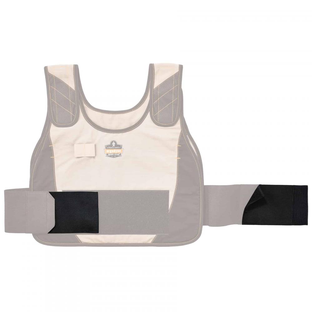 6240 Black Phase Change Cooling Vest Elastic Extenders