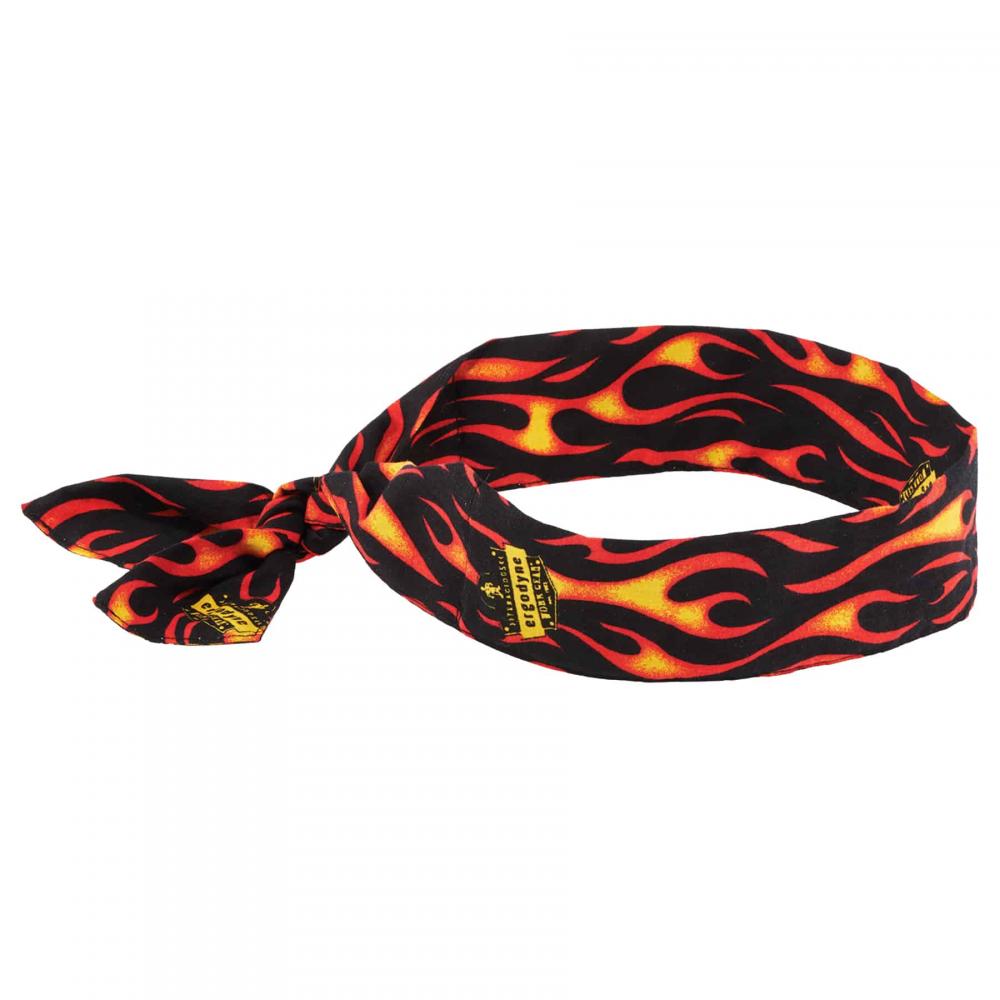 6700 Flames Cooling Bandana Headband - Polymer - Tie