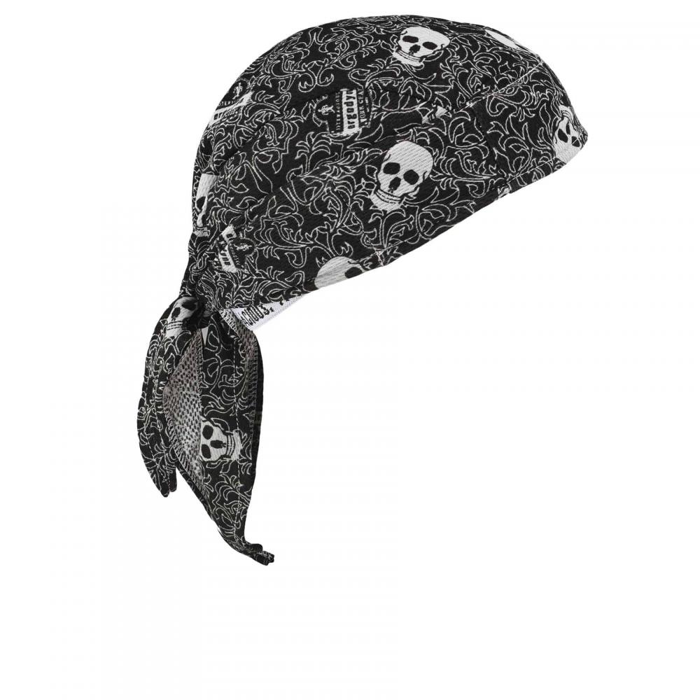 6615 Skulls High-Performance Terry Cloth Bandana - Tie