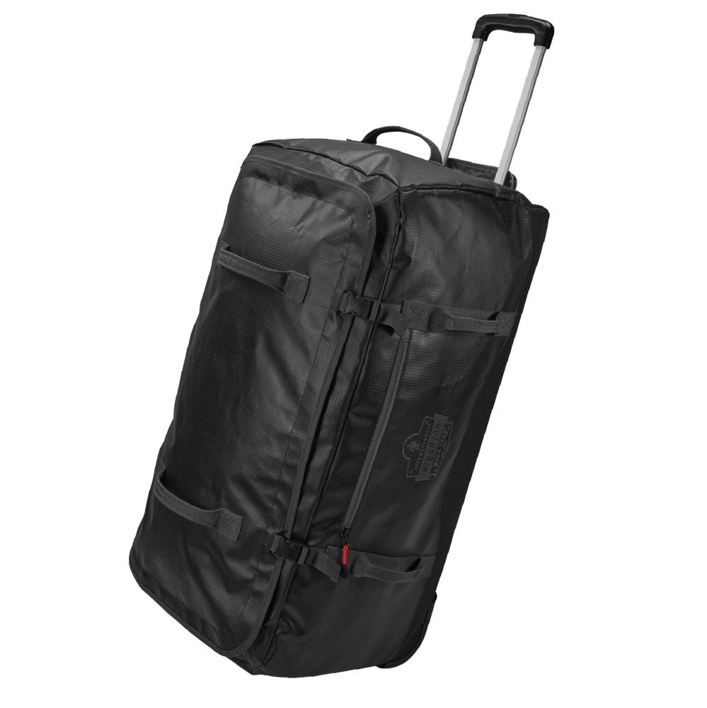 5032 L Black Water-Resistant Wheeled Duffel Bag