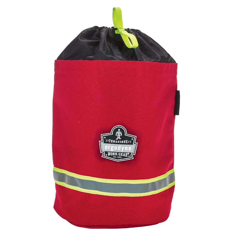 5080L Red Fleece Lined SCBA Mask Bag - Drawstring
