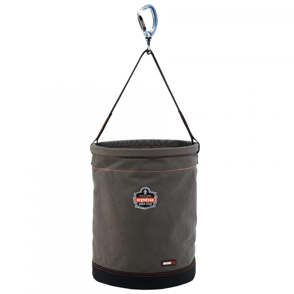 5945 XL Gray XL Swiveling Carabiner Canvas Hoist Bucket